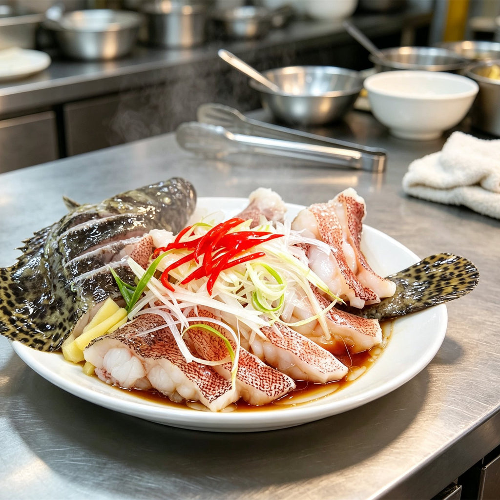 Steamed Grouper With Ginger Chilli