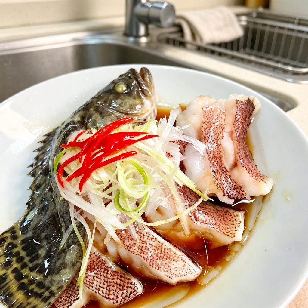 Steamed Grouper With Ginger Chilli