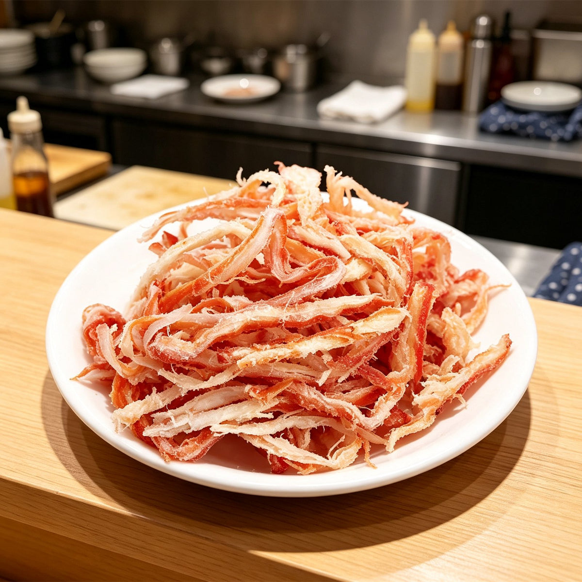 Savory Shredded Squid Strips Snack